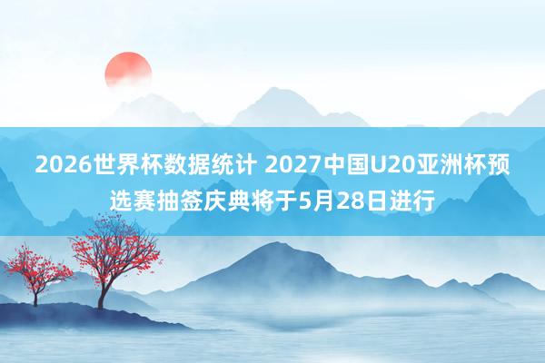 2026世界杯数据统计 2027中国U20亚洲杯预选赛抽签庆典将于5月28日进行