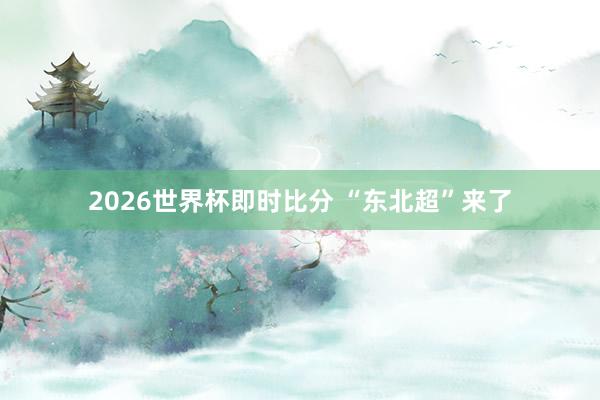 2026世界杯即时比分 “东北超”来了