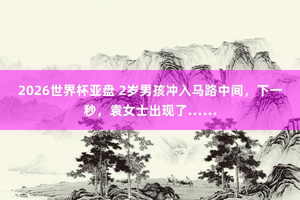 2026世界杯亚盘 2岁男孩冲入马路中间，下一秒，<a href=
