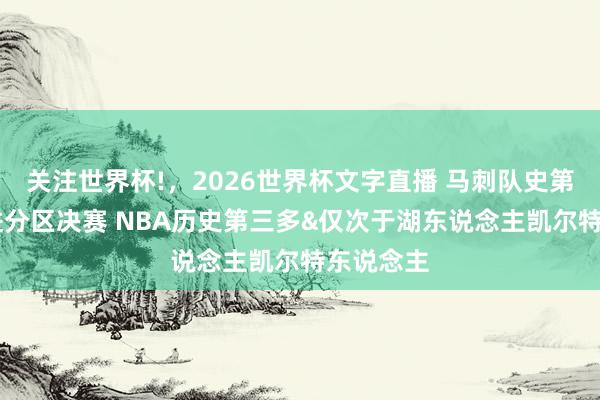 关注世界杯!,2026世界杯文字直播 马刺队史第15次闯进分区决赛 NBA历史第三多&仅次于湖东说念主凯尔特东说念主